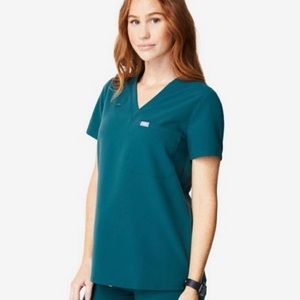 NWT FIGS Limited Edition Pacific Blue XS Catarina Top  XXSP Venice Slim Joggers